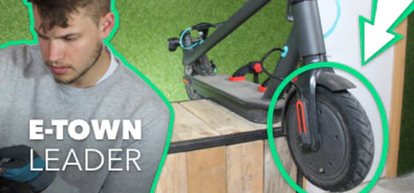How to change the front tyre of an ETown Leader?