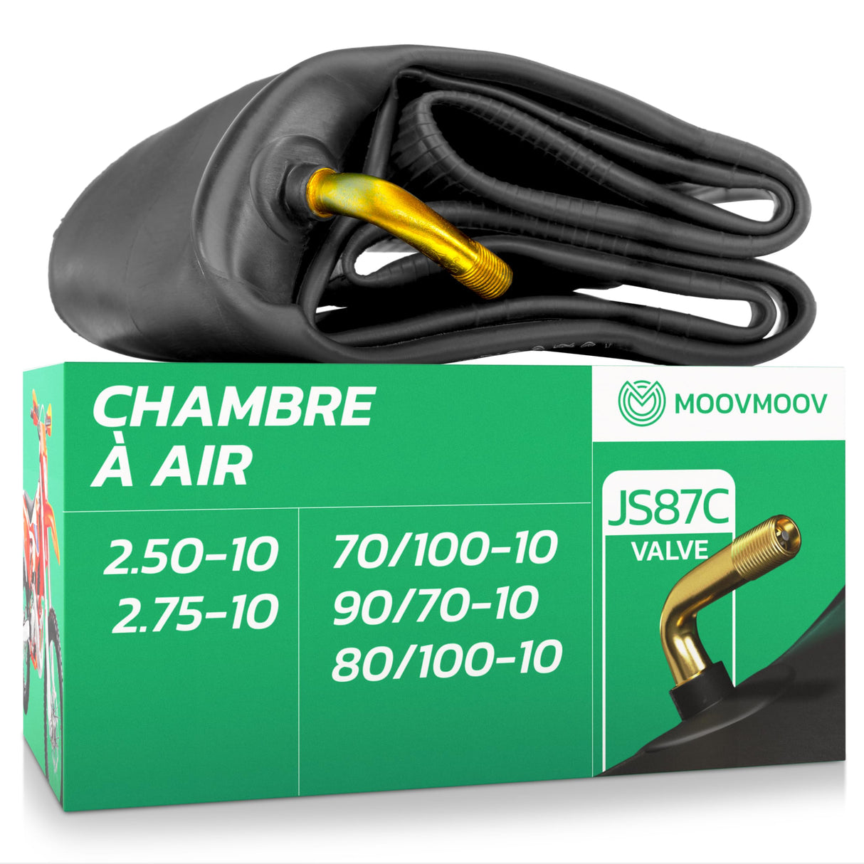 MoovMoov Chambre à Air 2.50/2.75-10 Valve JS87C