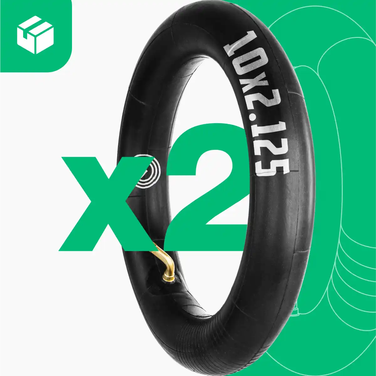 Inner tube 10-inch bent valve scooter 10x2.125