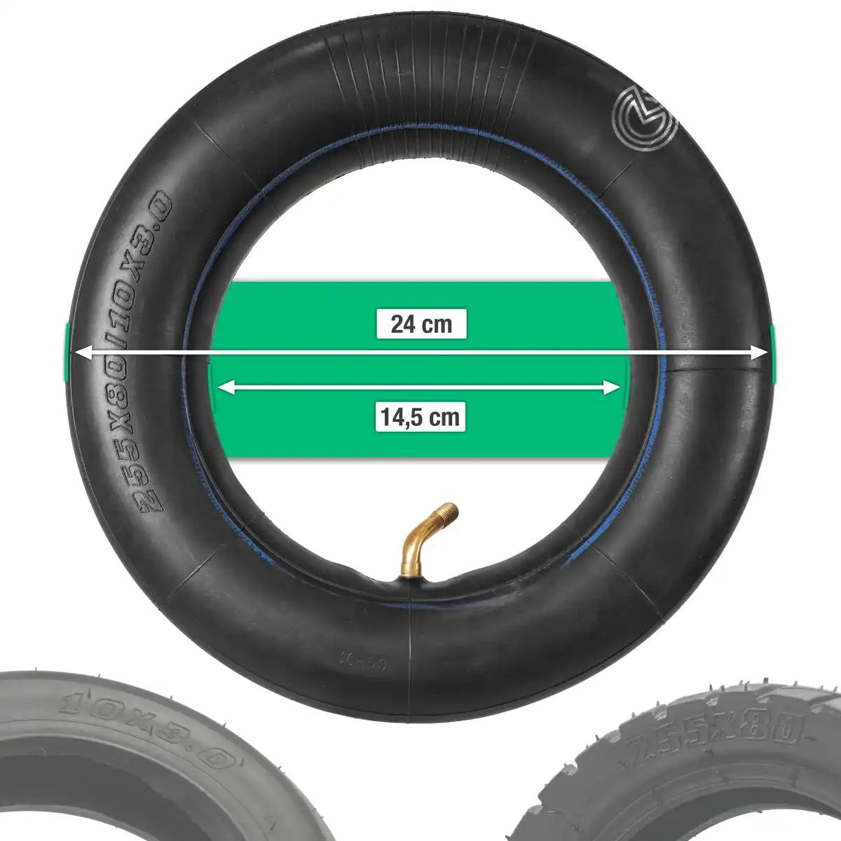 Inner tube 10 x 3 valve 60 45