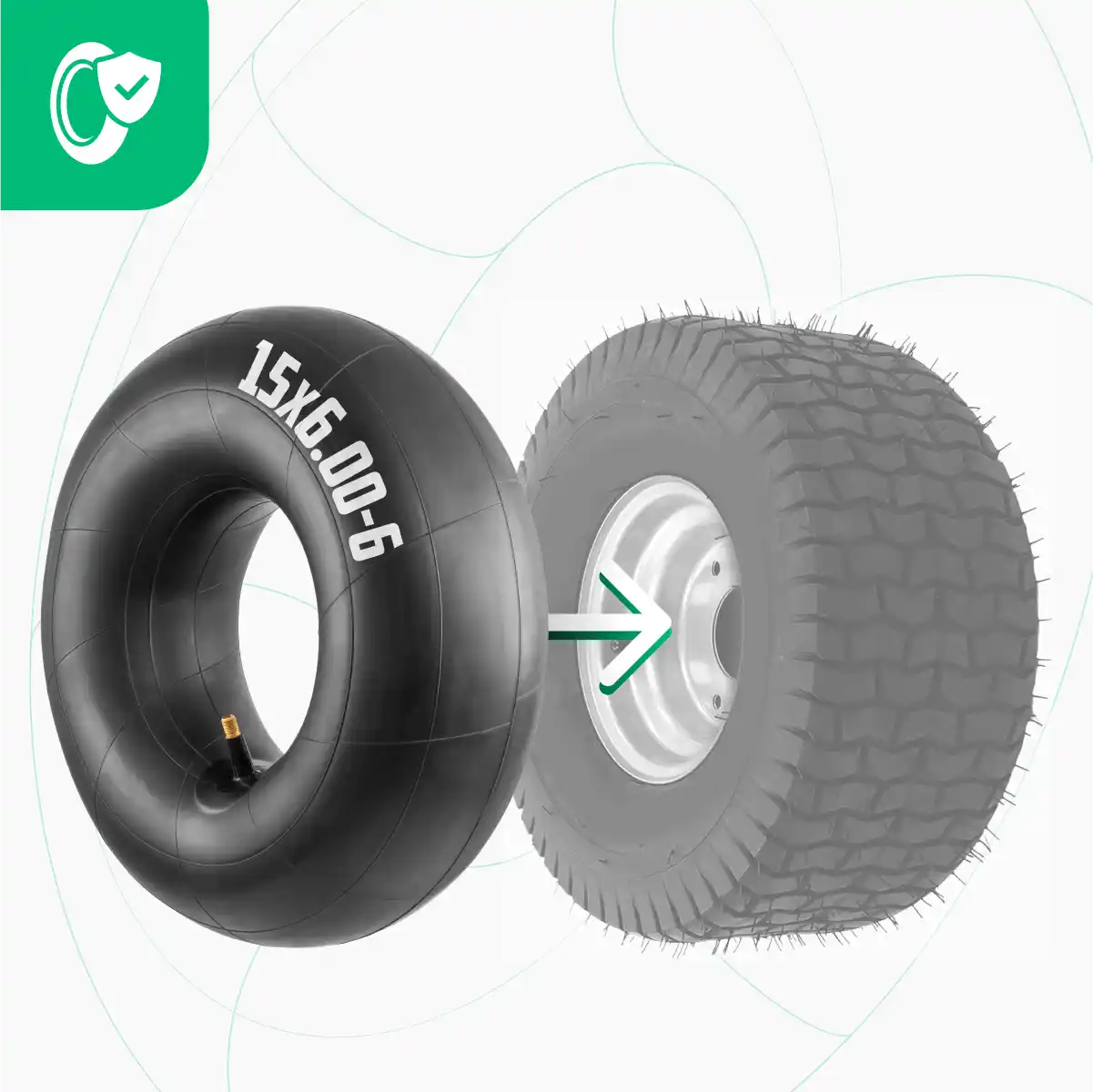 Inner tube 15 inch lawn tractor