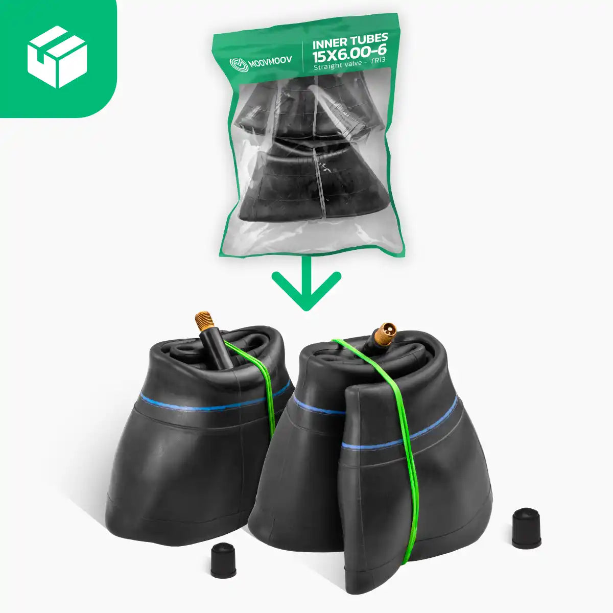 Inner tube 15 inch straight valve