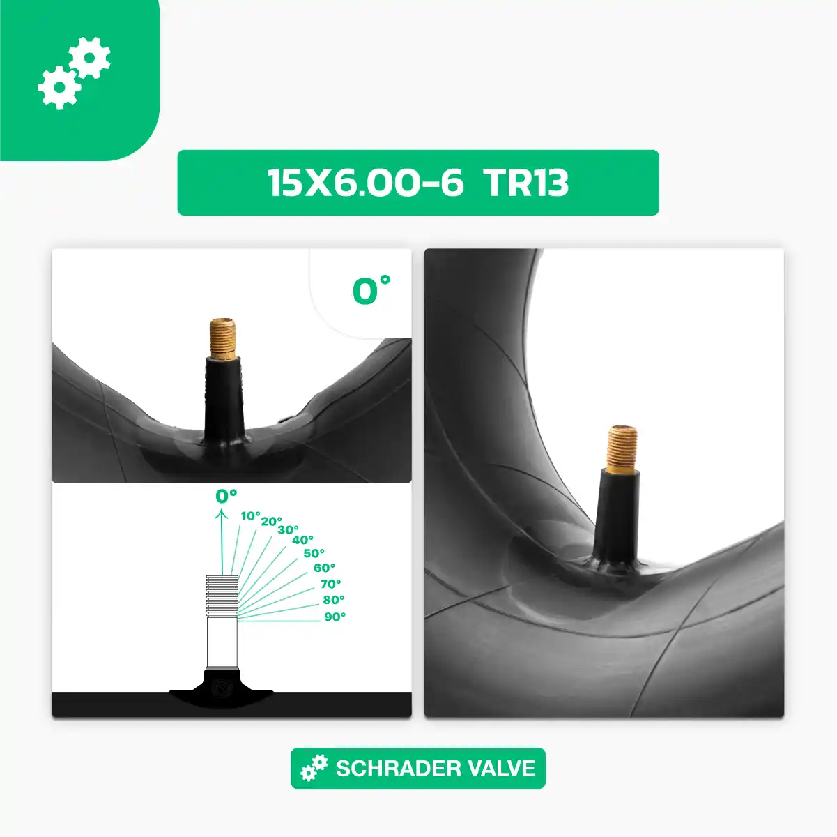 Inner tube 15x6.00-6 quad