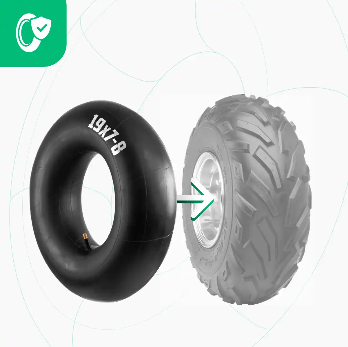 Inner tube 19 inches lawn tractor