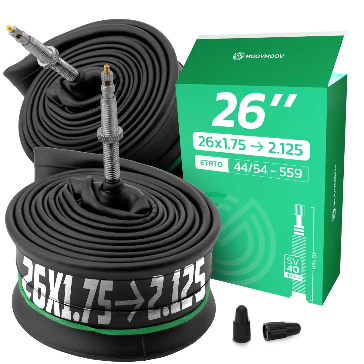 26x1.75 > 2.125 Bike inner Tube with Presta Valve 40mm