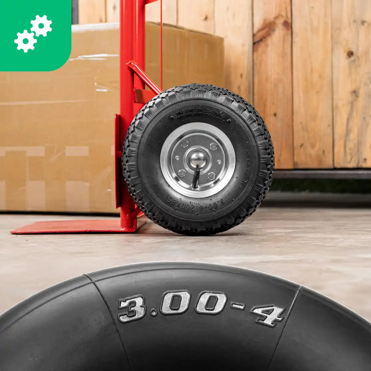 Inner tube 3.00-4 wheelbarrow straight valve