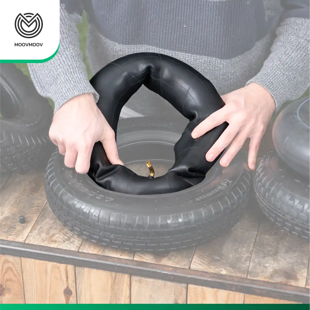 Inner tube 4.80/4.00-8 wheelbarrow valve 90 degrees