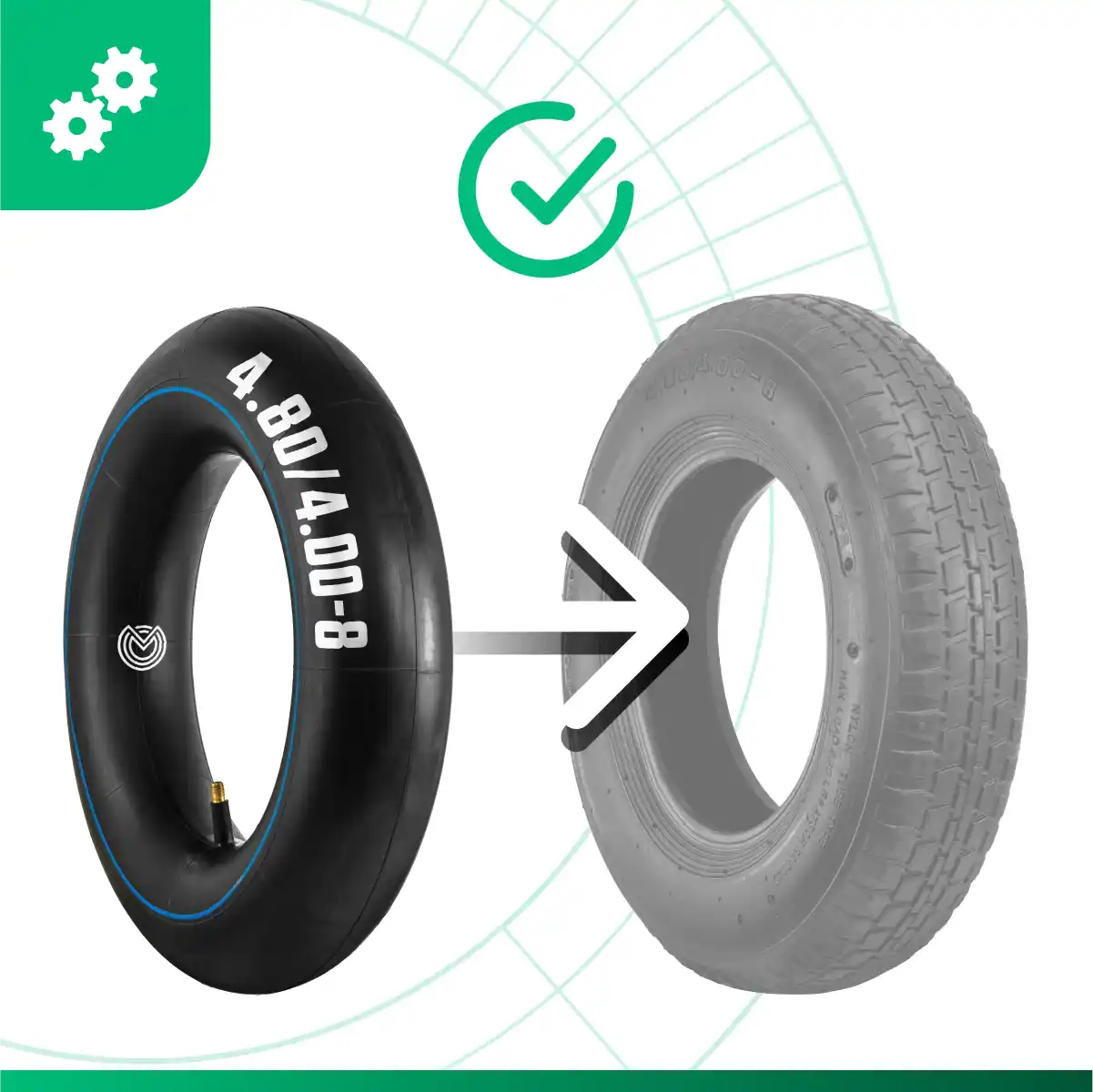 Inner tube 4 80 straight valve