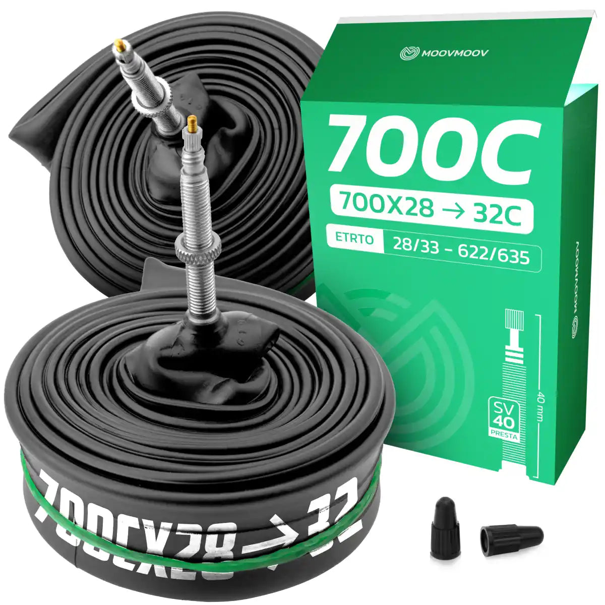 700Cx28-32 Bike inner Tube with Presta Valve 40mm