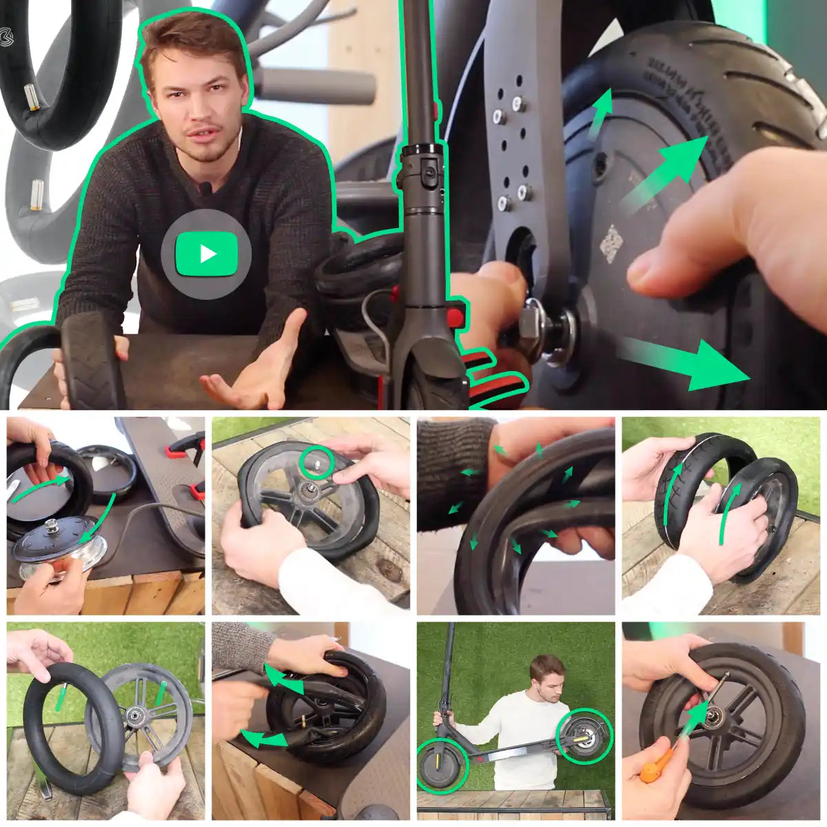 Butyl inner tube 8 1/2x2l