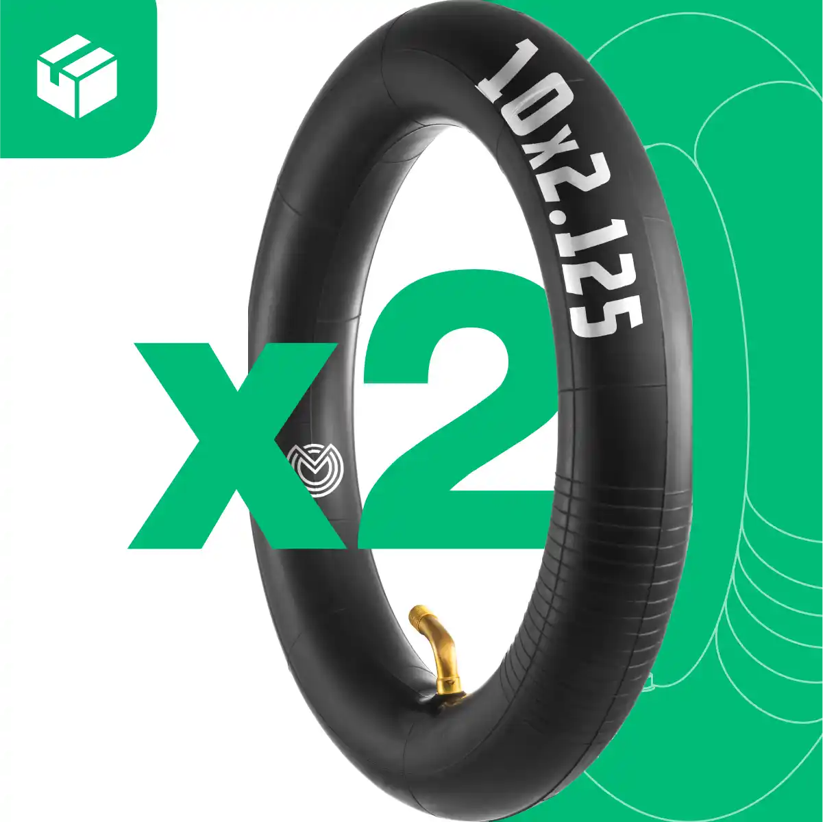 Inner tube hoverboard 10x2.125 bent valve 70/0