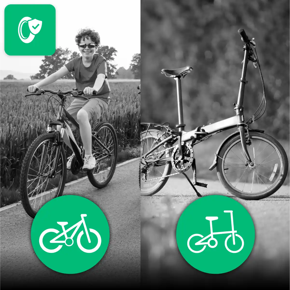 Inner tube bicycle tyre child 24x1.90 > 2.40 Schrader valve