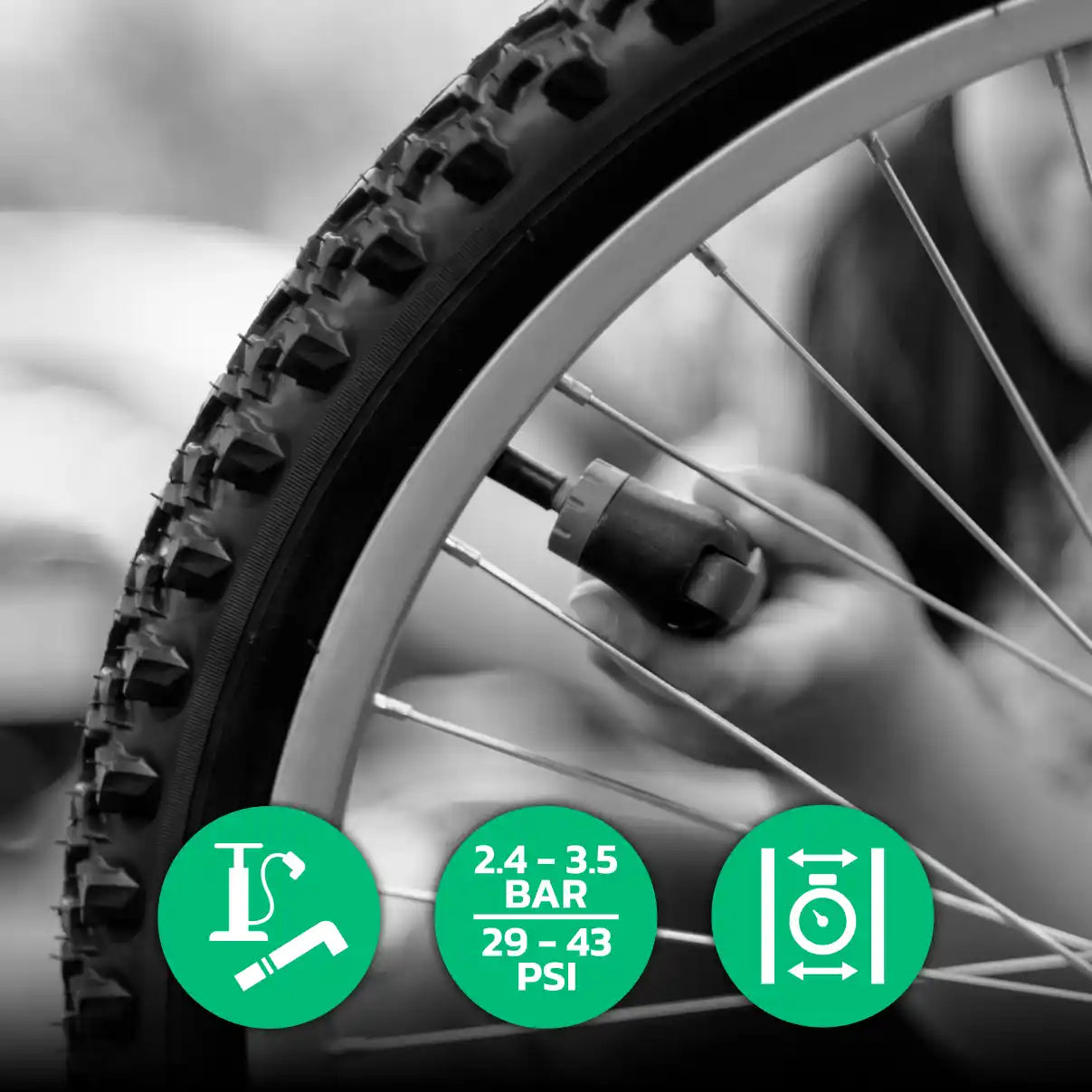 Inner tube for folding bike tyre 20x2.25 > 2.40 Schrader valve