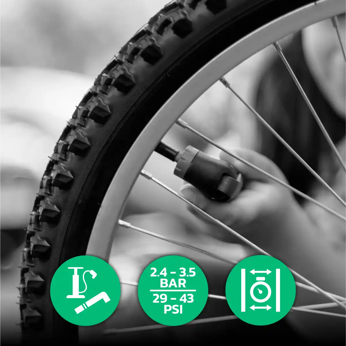 Inner tube for folding bike tyre 20x2.50 > 3.00 Schrader valve 40mm