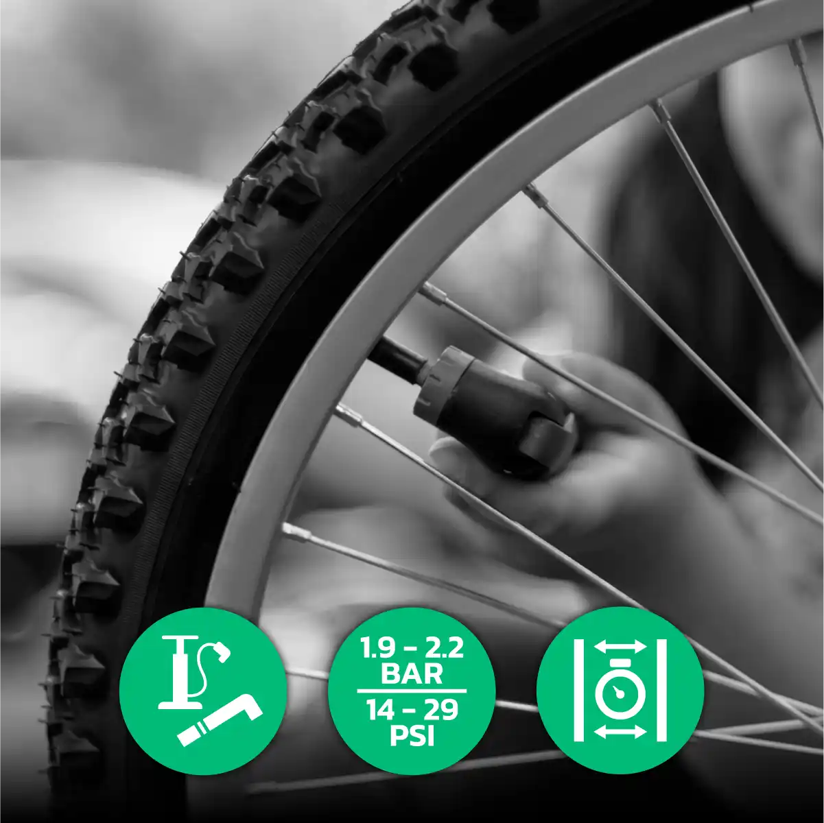 Inner tube folding bike tyre 24x1.50 > 1.85 Schrader valve 40mm