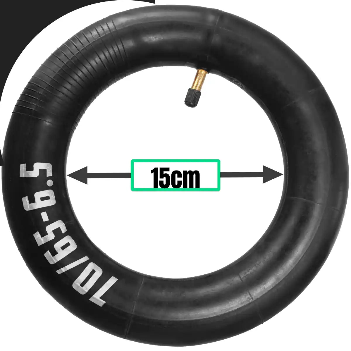 Inner tube electric scooter straight valve 70/65-6.5