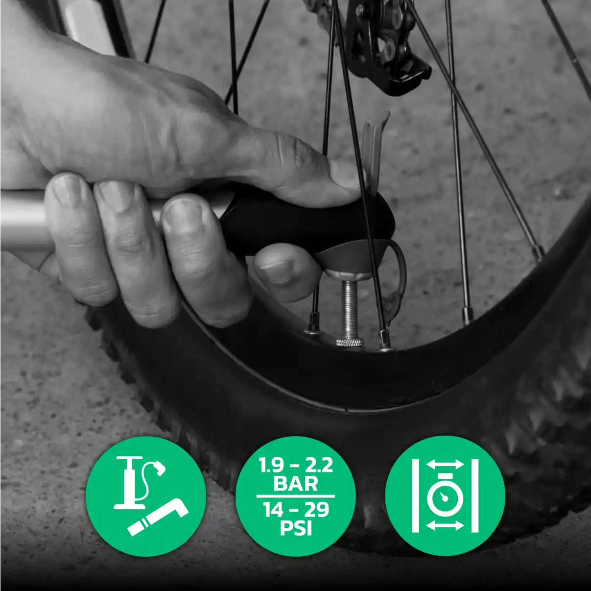 Inner tube MTB 26x2.15 > 2.40 presta valve 40mm