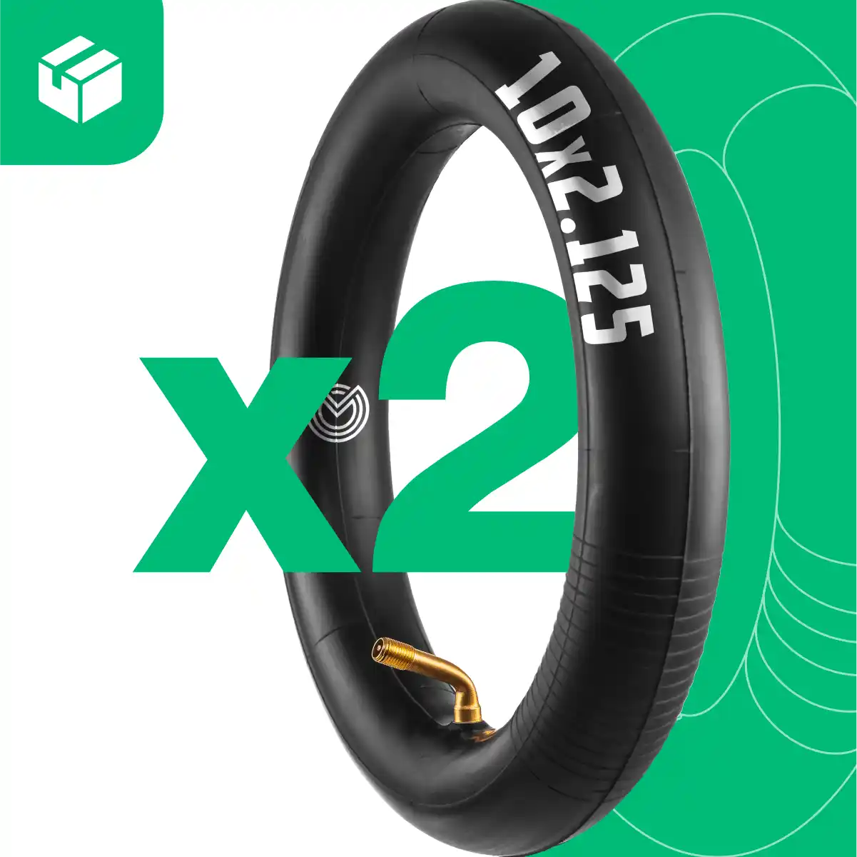 Inner tubes 10x2.125 bent valve 70/90