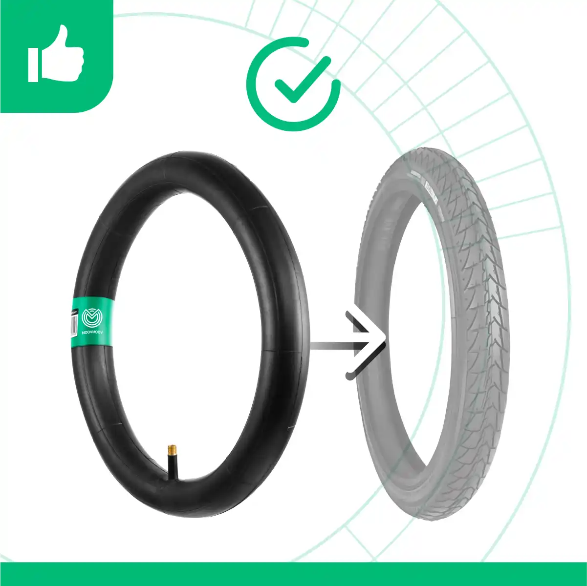 Inner tubes 14 inch straight valve