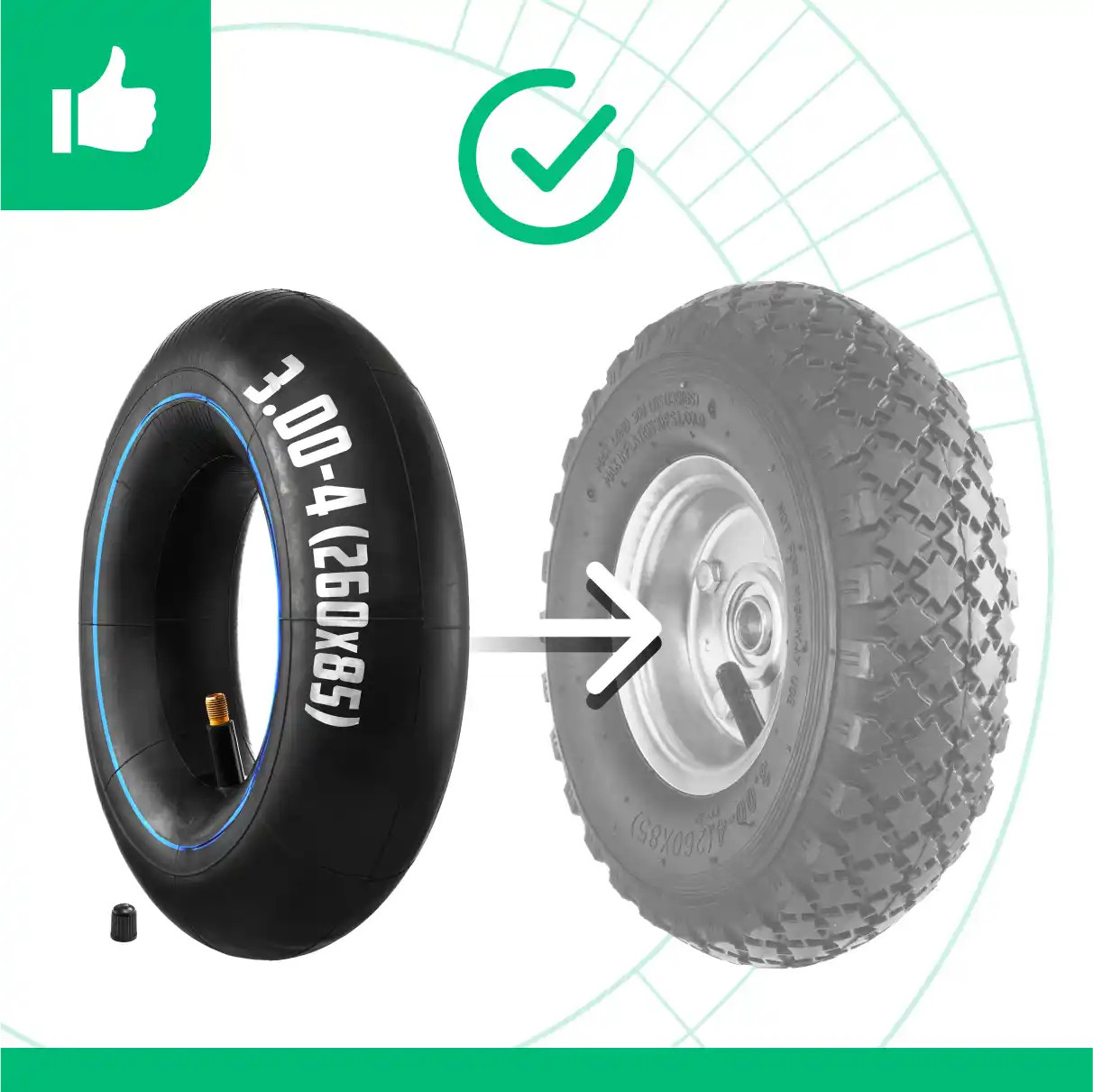 Inner tubes 260 x 85