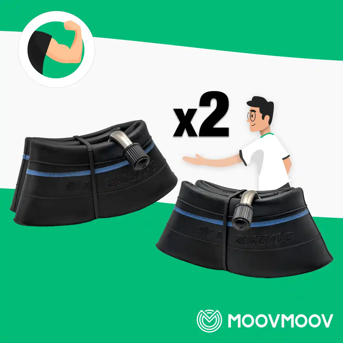 Inner tubes scooter 8 1/2x2 156