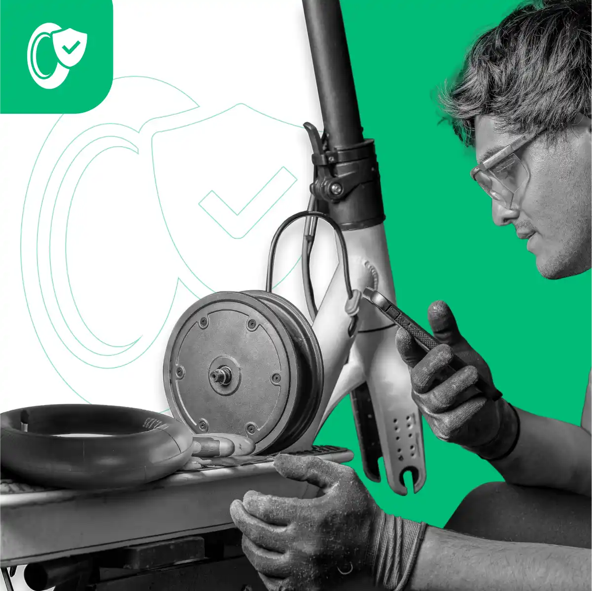 Rooms air 8 1/2x2l angled valve 70/90 electric scooter