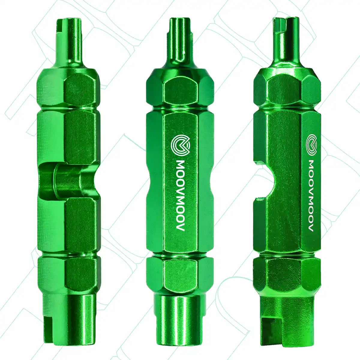 schrader and presta valve core remover 54mm bike