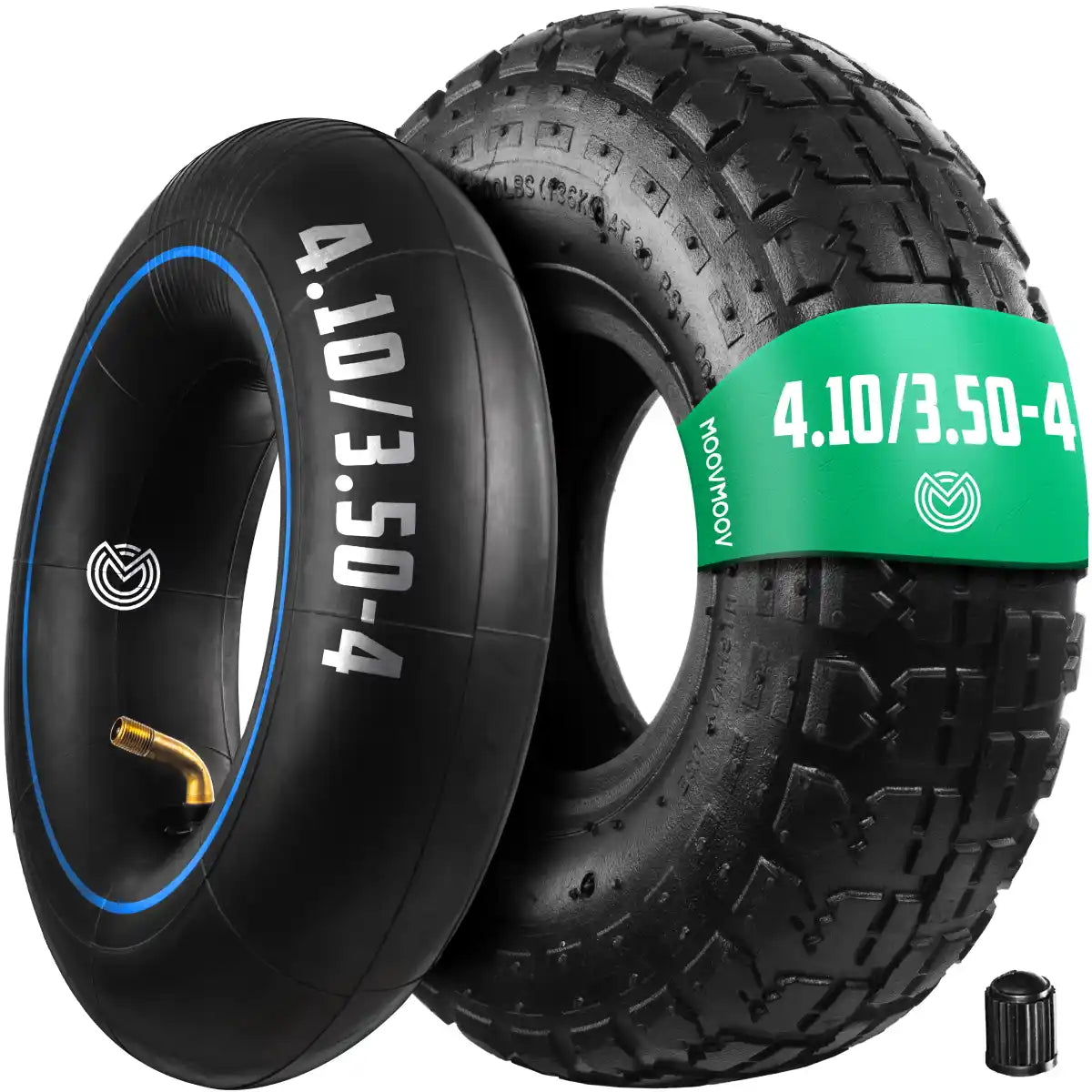 Heavy Duty 4.10/3.50-4 vervangende binnenband, TR-13 rechte ventielsteel voor kruiwagens, maaiers, steekwagens, tractoren, tuinkarren, golfkarren en meer (Pack van 2 Heavy Duty 4.10/3.50-4 vervangende binnenband, TR-13 rechte ventielsteel voor kruiwagens, maaiers, steekwagens, tractoren, tuinkarren, golfkarren en meer (Pack van 2