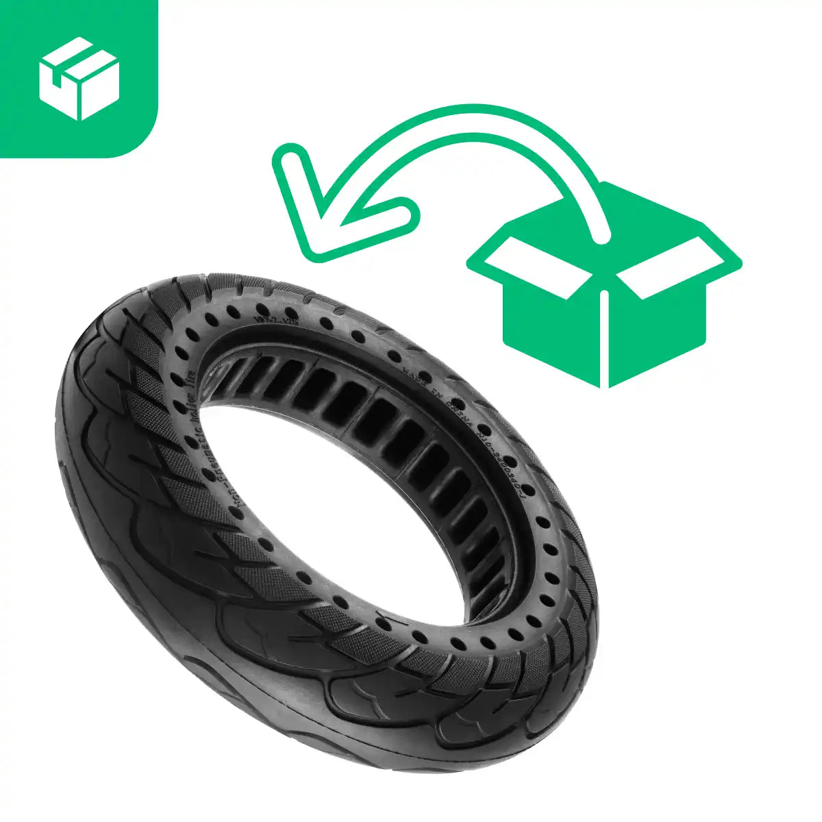 Solid tyre 10x2.125 electric scooter