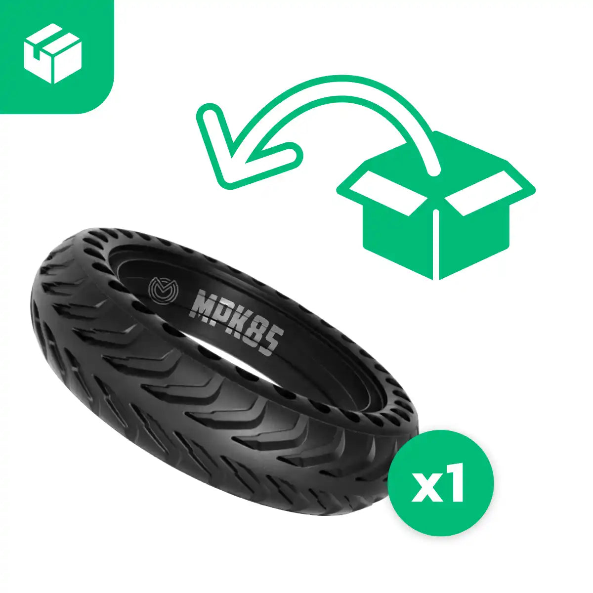 Solid electric scooter tyre 8.5x2