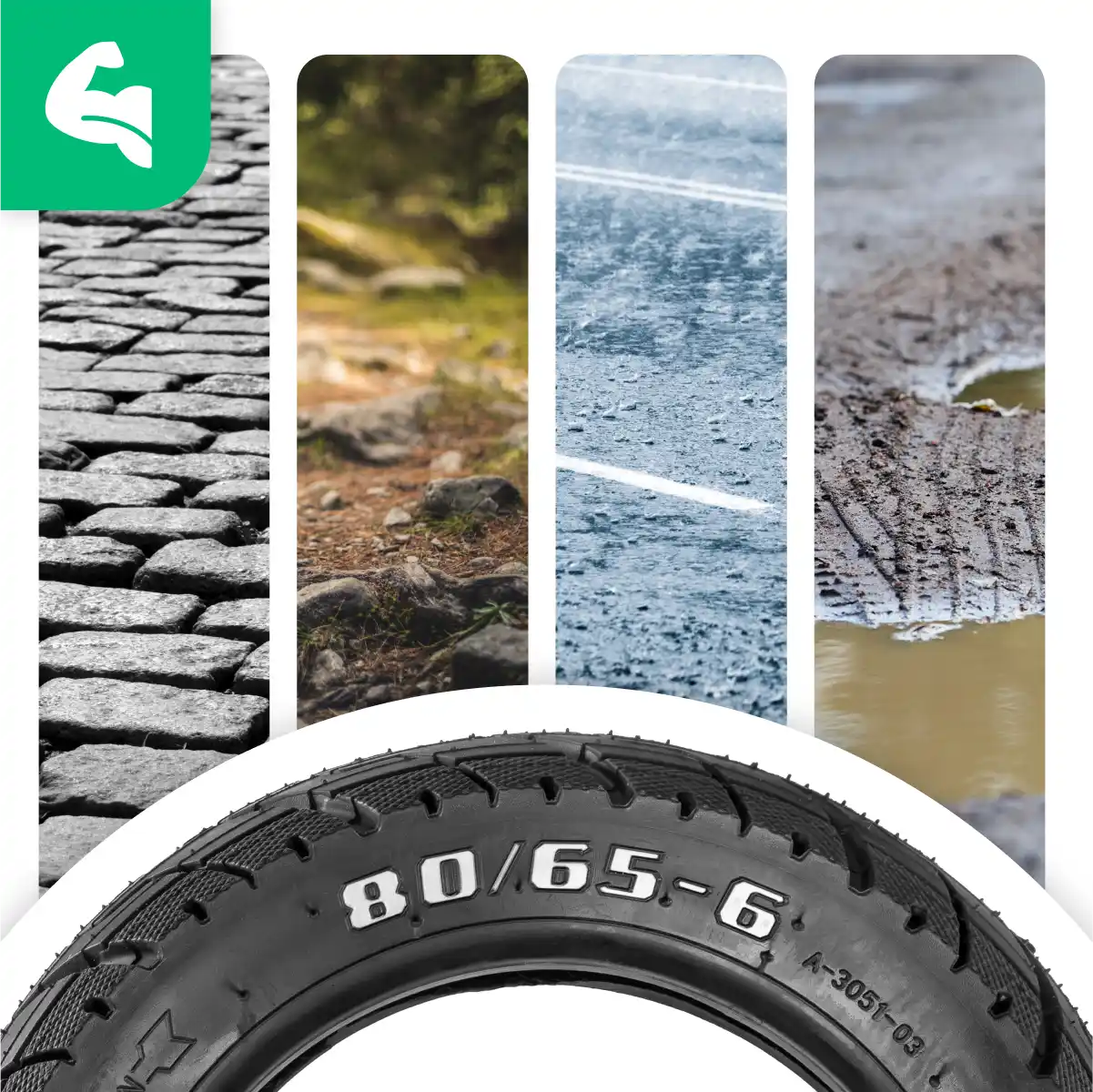 10-inch scooter tyre