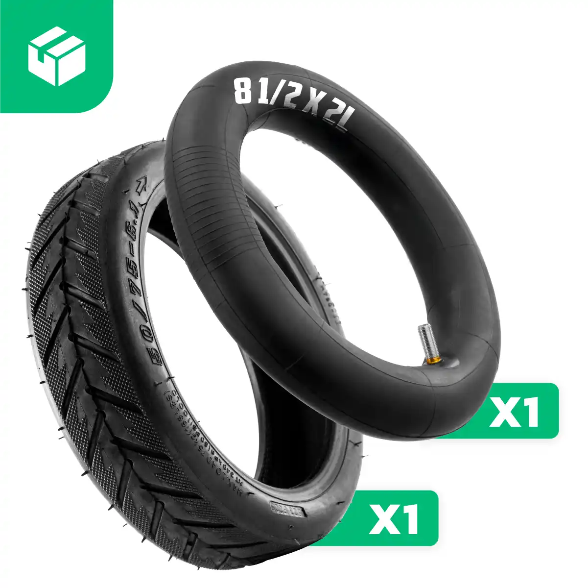 Scooter tyre 50 75 6 1 inner tube