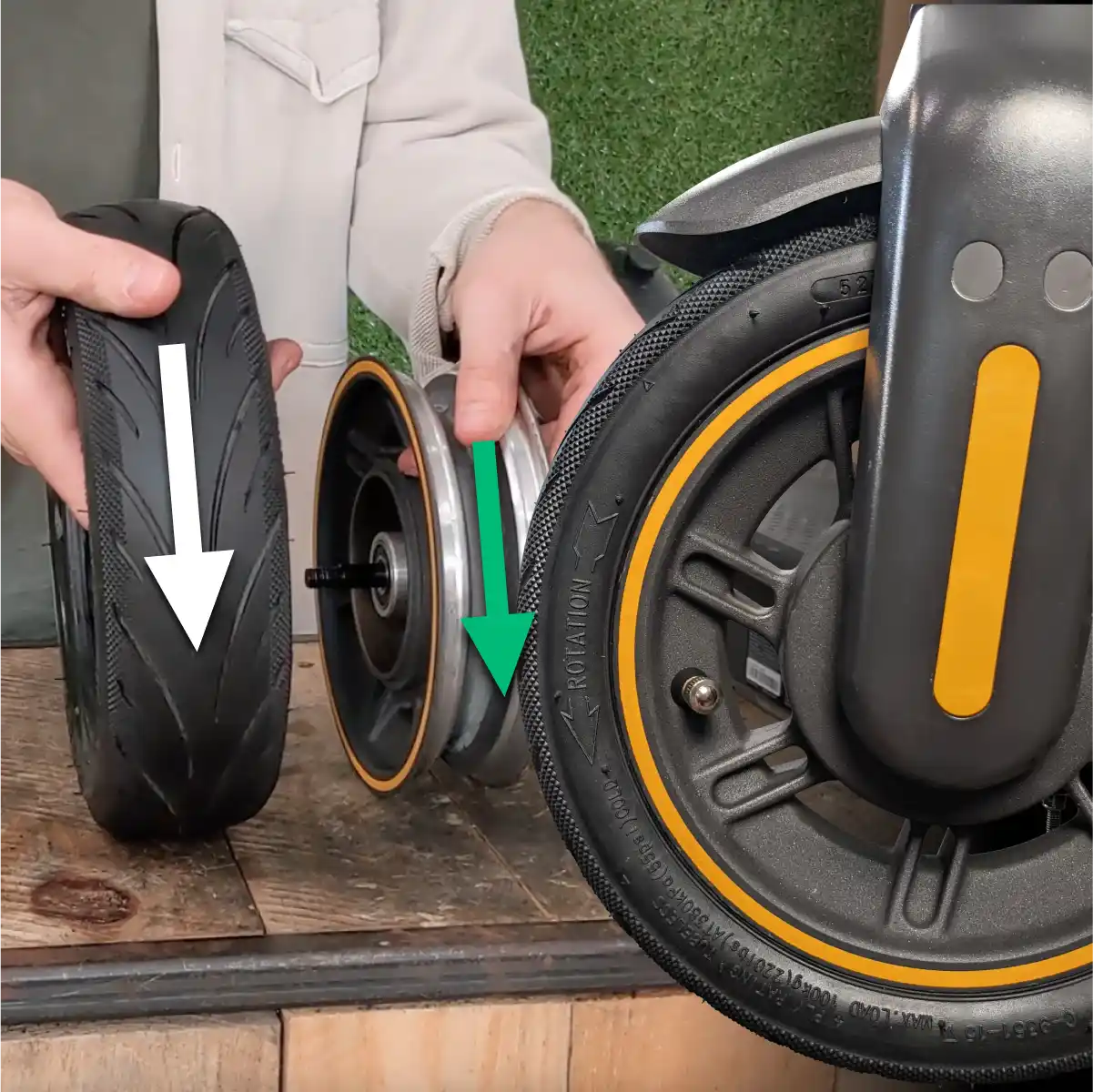 Puncture-proof tubeless tyre 60 70 6 5