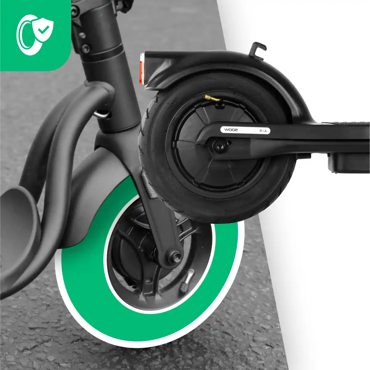 Inflatable wheel 10x2.125 electric scooter