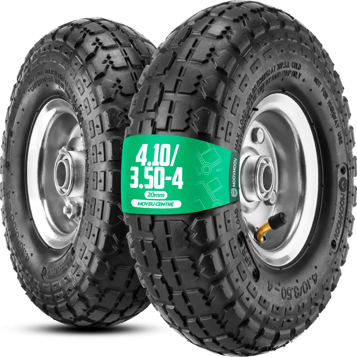 Wheels 4.10/3.50-4 steel rim bore 20mm