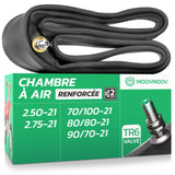 Chambre à air 2.50/2.75-21 renforcée valve droite (TR6)