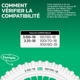 Chambre à air 3.00/3.25-18 valve droite (TR4)