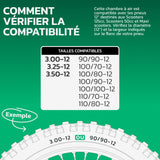 Chambre à air 3.00/3.50-12 valve coudée (JS87C)