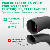 Chambre à air 29 pouces en butyle épaisseur 1 mm (330 g), plus résistante qu'une chambre générique