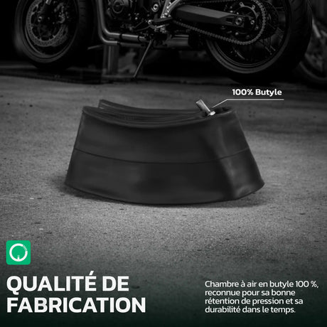 Chambre à air moto 17 pouces en caoutchouc butyle MoovMoov