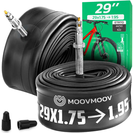 Chambre à air 29 pouces MoovMoov pour pneus de 29x1.75 à 29x1.95, valve Presta 40 mm