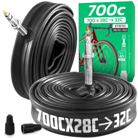 Chambre à air 700C MoovMoov pour pneus de 700x28C à 700x32C, valve Presta 40 mm