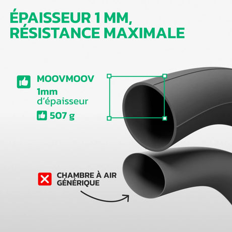 Chambre à air 26x4.0 Fatbike en caoutchouc butyle renforcé MoovMoov
