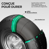 Roues 4.10/3.50-4 jante acier à structure renforcée 4 plis MoovMoov