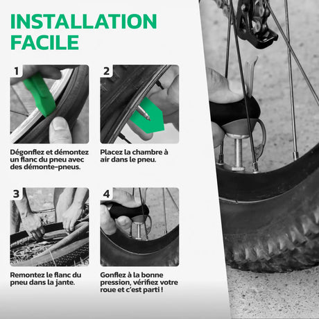 Guide d'installation de la chambre à air 14 pouces MoovMoov