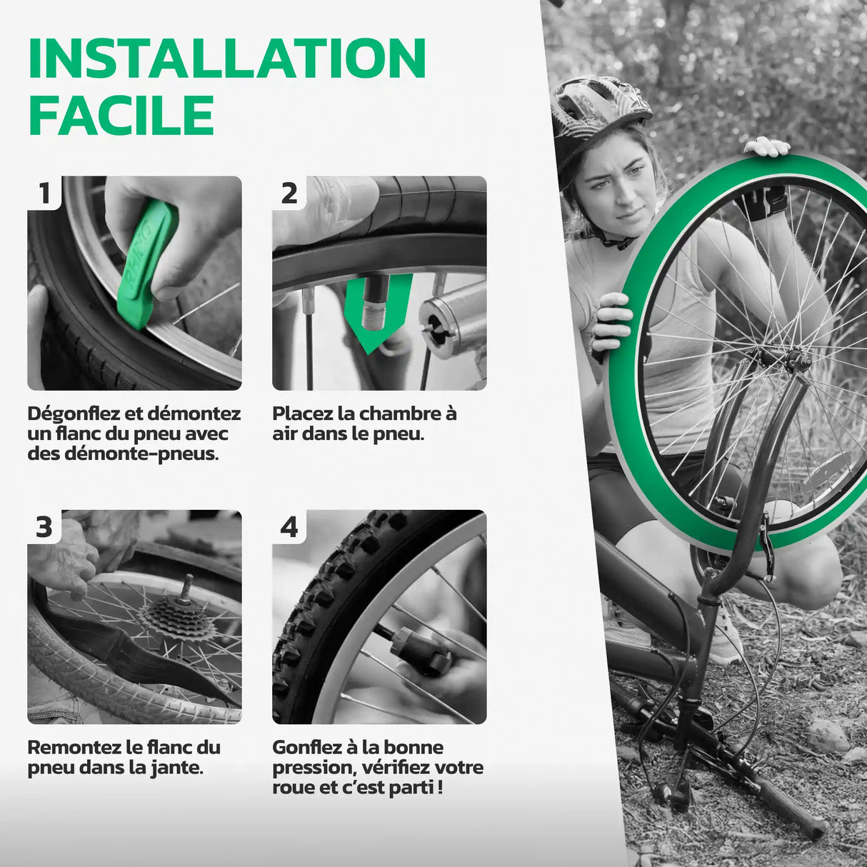 Guide d'installation de la chambre à air 26 pouces MoovMoov