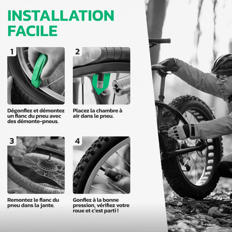Guide d'installation de la chambre à air 26x4.0 Fatbike MoovMoov