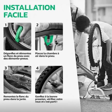 Guide d'installation de la chambre à air 24 pouces MoovMoov