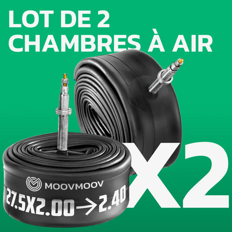 Lot de 2 chambres à air 27,5 pouces MoovMoov