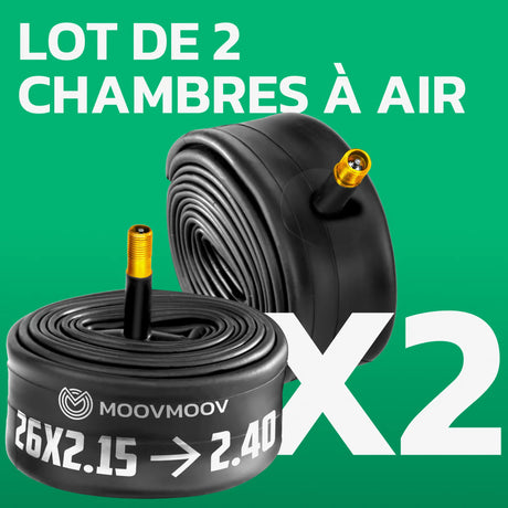 Lot de 2 chambres à air 26 pouces MoovMoov